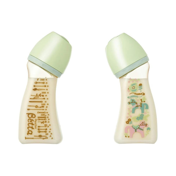 Doctor Bétta - Brain Wide-Neck Lovers PPSU Baby Bottle 240 ml - Made in Japan
