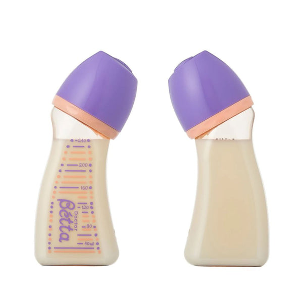 Doctor Bétta - Wide-Neck Brain PPSU Baby Bottle - Purple - 240 ml - Made in Japan
