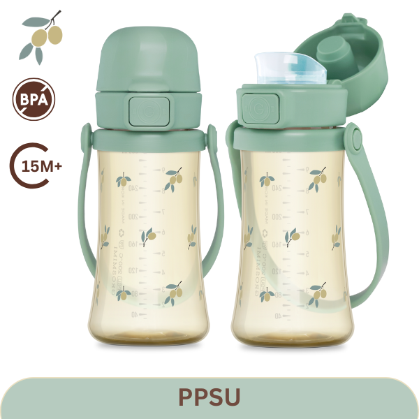 Grosmimi - Olive PPSU Kids Tumbler 300ml - Pistachio