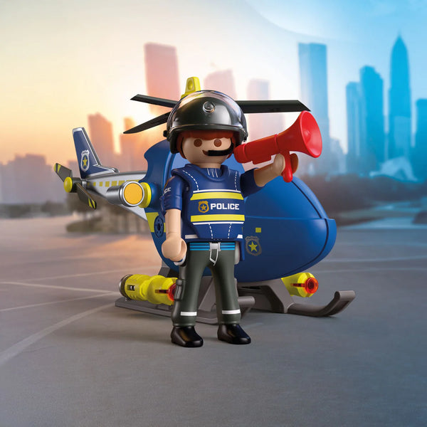 Playmobil - Police Helicopter with Radar Function - PMB72080