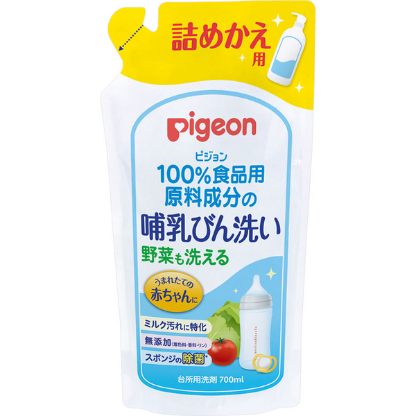 Pigeon - Baby Bottle & Vegetable Washing Liquid Cleanser Refill 700ml - Made in Japan