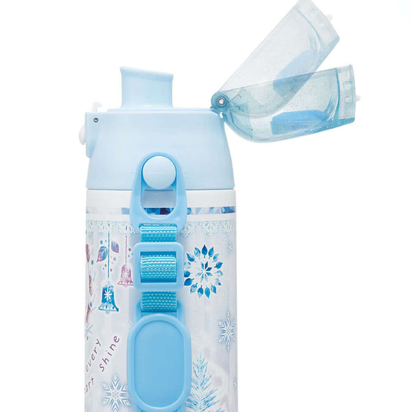 Skater - One Push Stainless Still Direct Drink Bottle with Mini Strap 580ml - Frozen Let Every Heart Shine-Panda Kids and Baby