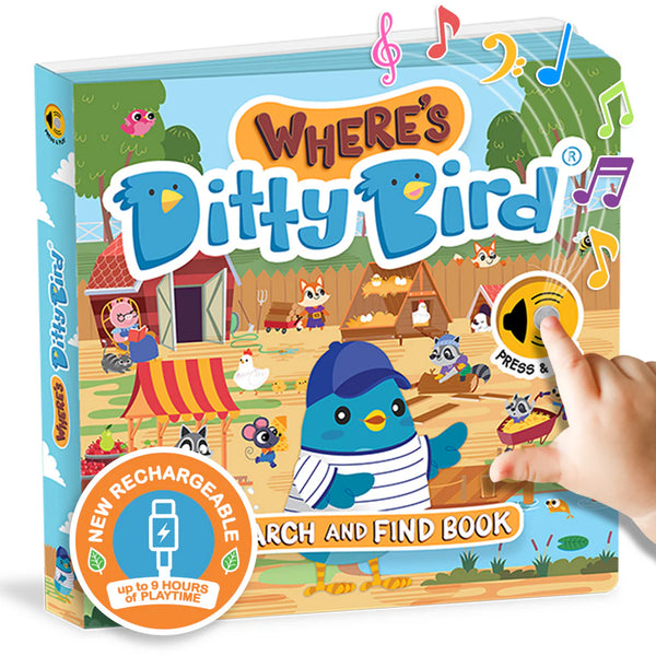Where's Ditty Bird? Search and Find - USB-C Rechargeable