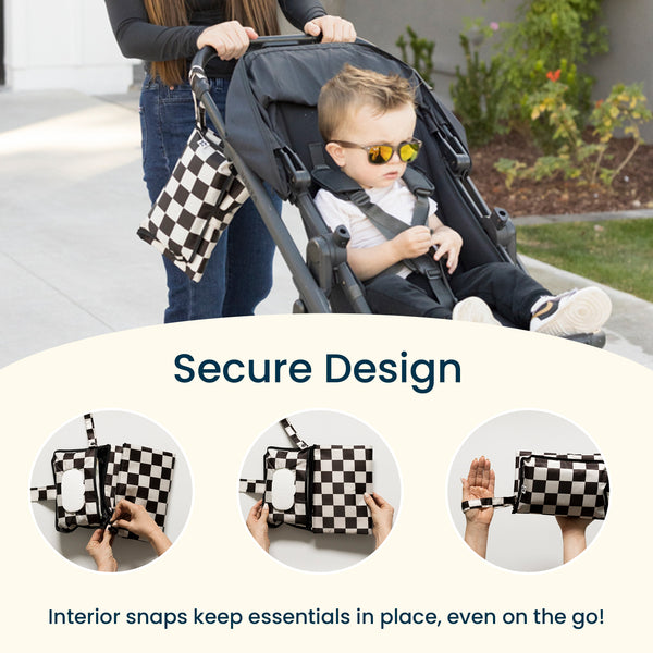 Tiny Twinkle - Mess-Proof Portable Nappy Changing Pad - Bows