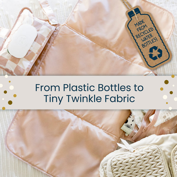 Tiny Twinkle - Mess-Proof Portable Nappy Changing Pad - Bows