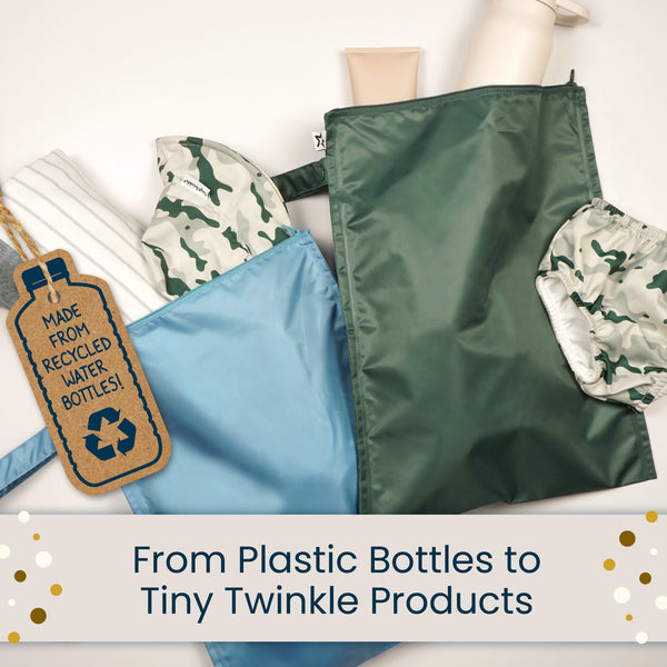 Tiny Twinkle - Waterproof Wet Dry Bags - 2 Pack Sets -  Bows & Toile