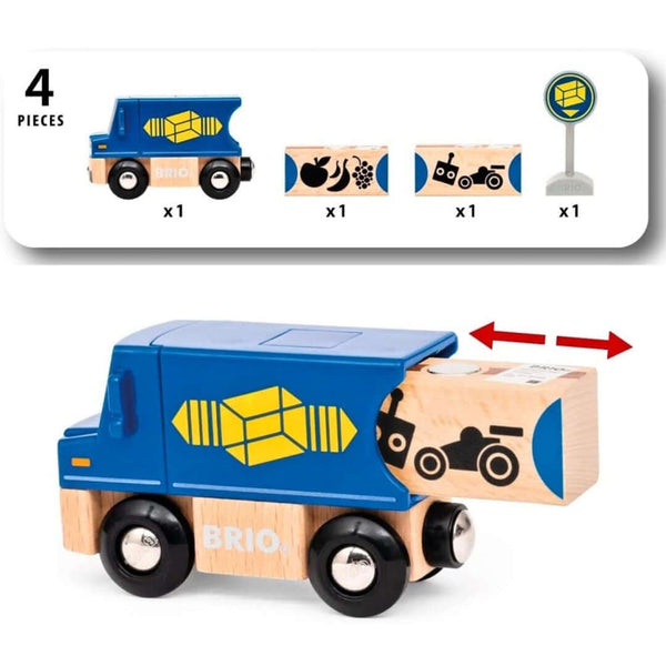 BRIO - Delivery Truck 5 pieces-Panda Kids and Baby