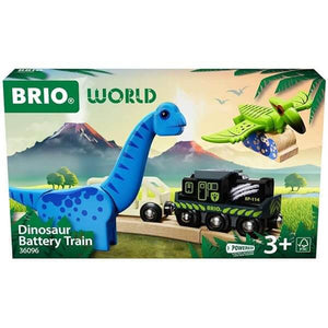 BRIO - Dinosaur Battery Train 5 pieces-Panda Kids and Baby