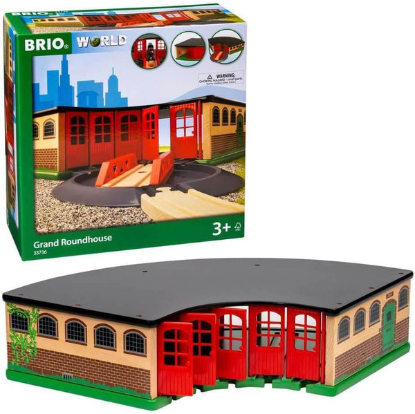BRIO - Grand Roundhouse 3 pieces-Panda Kids and Baby