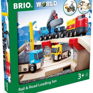 BRIO - Rail & Road Loading Set 32 pieces-Panda Kids and Baby