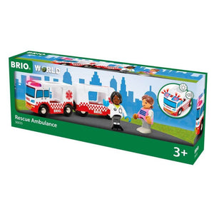 BRIO - Rescue Ambulance 4 pieces-Panda Kids and Baby