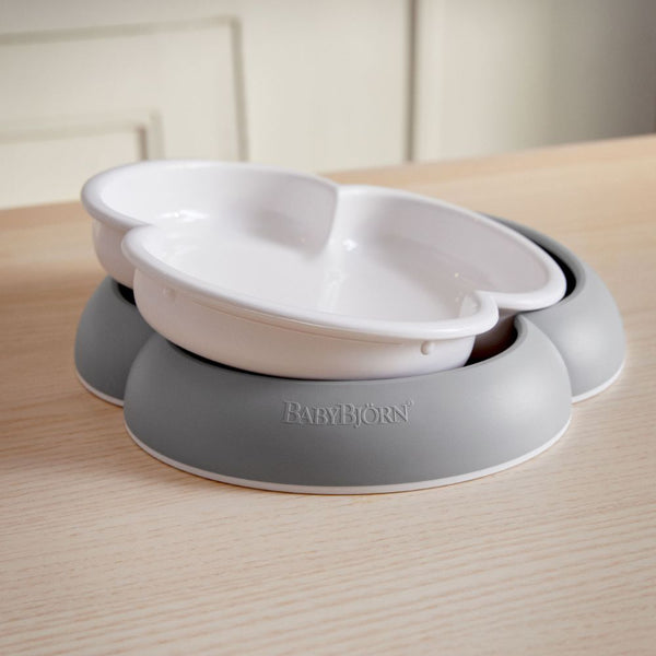 BabyBjörn - Baby Plate, Spoon & Fork – Two Sets - Made in Sweden-Panda Kids and Baby