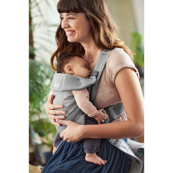 Babybjörn - Baby Carrier Mini 3D Mesh - Grey-Panda Kids and Baby