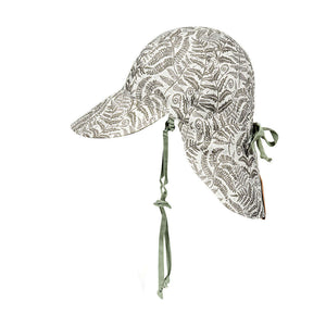 Bedhead Hats - 'Lounger' Baby Reversible Flap Sun Hat - Fern & Moss-Panda Kids and Baby