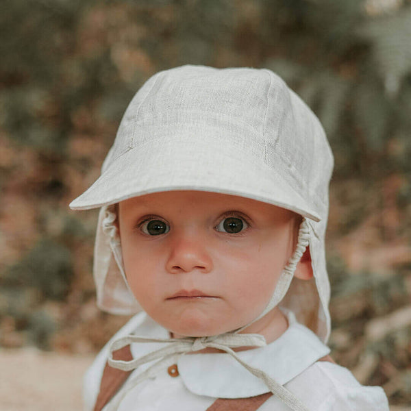 Bedhead Hats - 'Lounger' Baby Reversible Flap Sun Hat - Flynn & Flax-Panda Kids and Baby