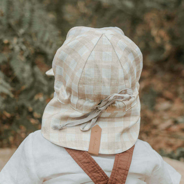 Bedhead Hats - 'Lounger' Baby Reversible Flap Sun Hat - Flynn & Flax-Panda Kids and Baby