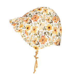 Bedhead Hats - 'Searcher' Reversible Ruffle Bonnet - Margaret & Maize-Panda Kids and Baby