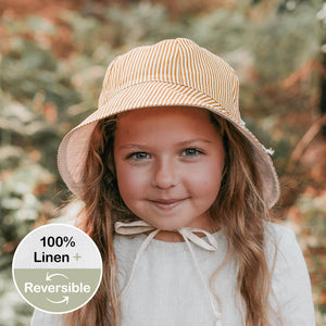 Bedhead Hats - 'Wanderer' Girls Reversible Panelled Bucket Sun Hat - Frankie & Flax-Panda Kids and Baby