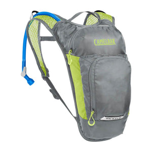 Camelbak - Mini M.U.L.E 1.5L Hydration Pack - Metal Grey&Green-Panda Kids and Baby