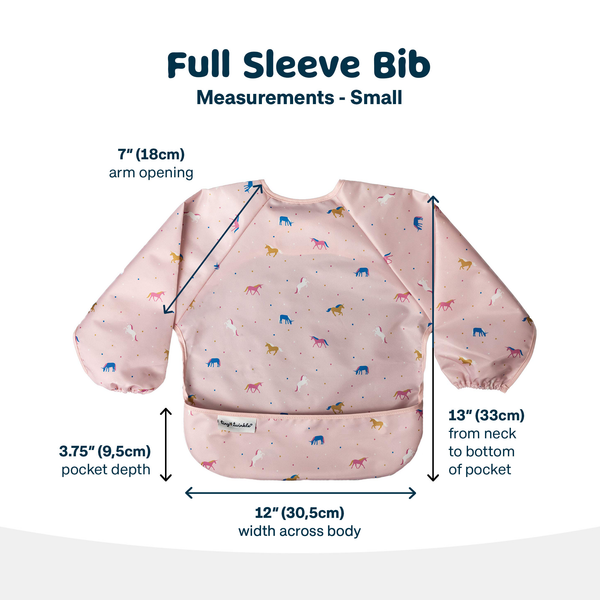 Tiny Twinkle - Full Sleeve Bib - Unicorn Confetti
