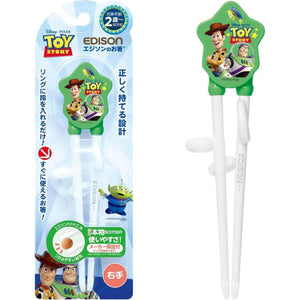 EDISON - Kids Training Chopstick Right Handed - Disney Toy Story Green-Panda Kids and Baby