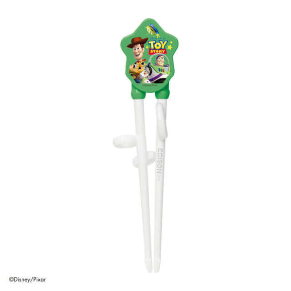 EDISON - Kids Training Chopstick Right Handed - Disney Toy Story Green-Panda Kids and Baby