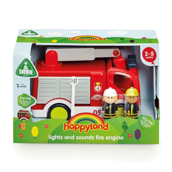 Early Learning Centre - Happyland Lights & Sounds Fire Engine-Panda Kids and Baby