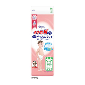 GOO.N Plus - Soft Touch for Sensitive Skin - Nappy Tape Size XL for 12-22kg - 38 pcs