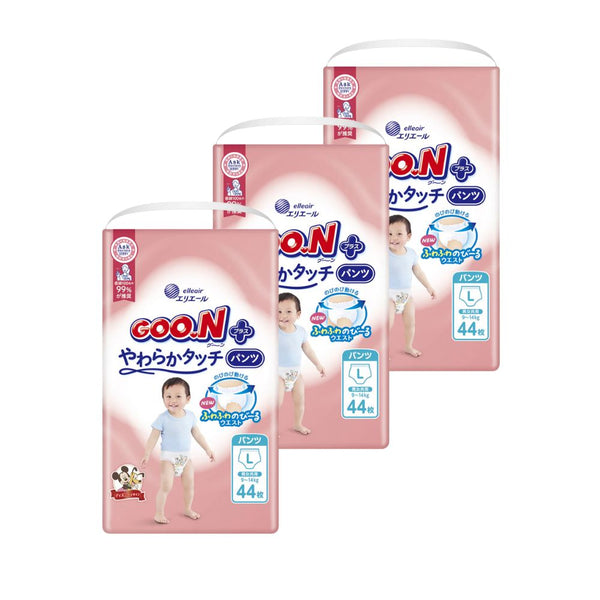 GOO.N Plus - Soft Touch - Nappy Pants Size L for 9 to 14kg - 44 pcs