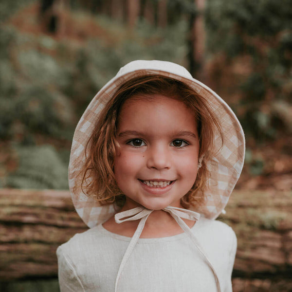 Bedhead Hats - 'Wanderer' Girls Reversible Panelled Bucket Sun Hat - Flynn & Flax-Panda Kids and Baby
