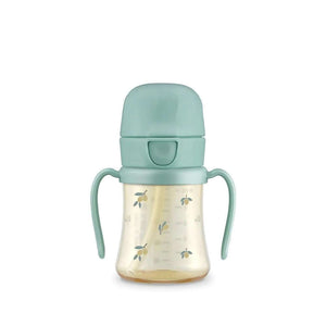 Grosmimi - PPSU Olive Straw CUP 200ml - Pistachio-Panda Kids and Baby