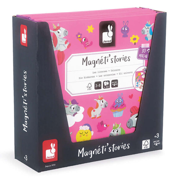 Janod - Unicorn Magnetic Story-Panda Kids and Baby