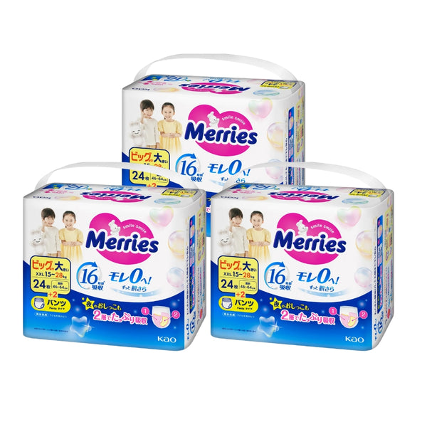 [Jumbo Pack] KAO Merries - Nappy Pants - Size XXL - 24+2pcs