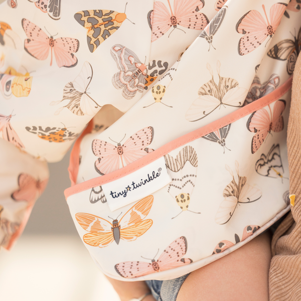 Tiny Twinkle - Mess - Proof Full Sleeve Bib - Flutter