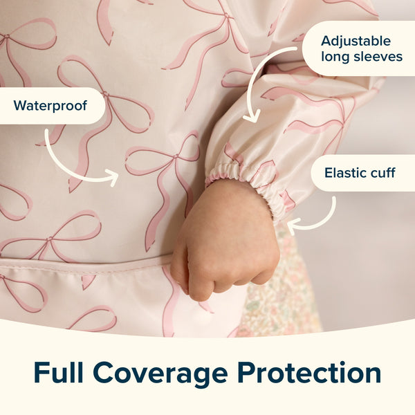 Tiny Twinkle - Mess - Proof Full Sleeve Bib - Flutter