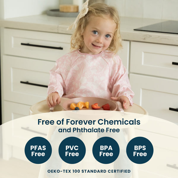 Tiny Twinkle - Mess - Proof Full Sleeve Bib - Flutter