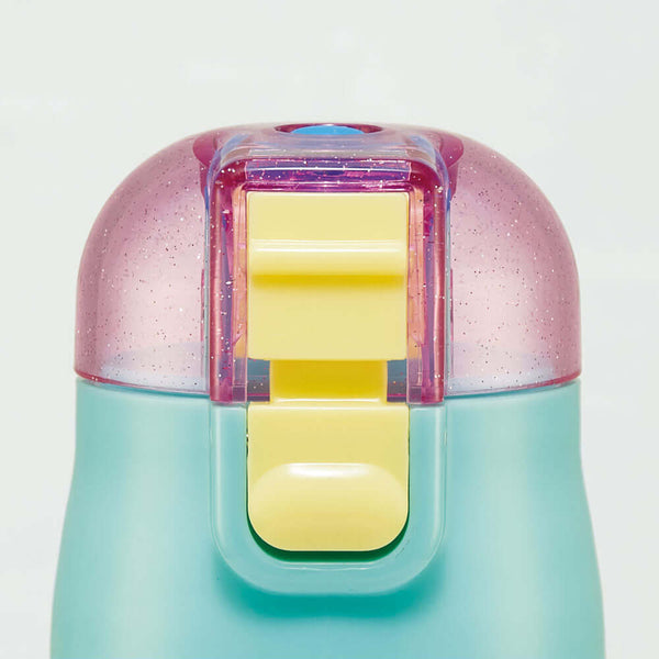 Skater - One Push Stainless Still Direct Drink Bottle with Mini Strap 470ml - The Little Mermaid Ariel-Panda Kids and Baby