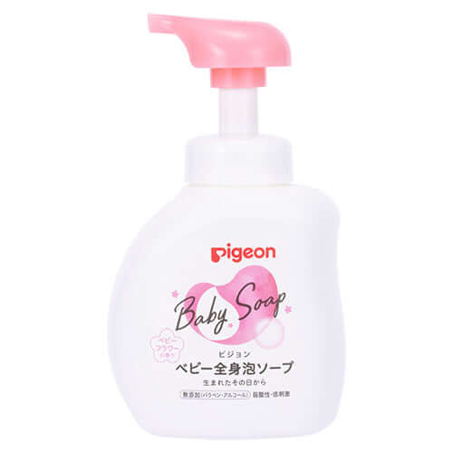 Pigeon - Baby Whole Body Foam Soap Flower Scent Bottle - 500ml-Panda Kids and Baby