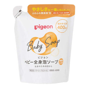 Pigeon - Baby Whole Body Foam Soap Moisturising Refill - 400ml-Panda Kids and Baby