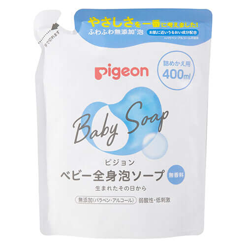 Pigeon - Baby Whole Body Foam Soap Refill - 400ml-Panda Kids and Baby