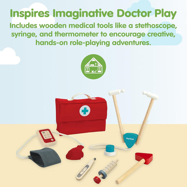 PlanToys - Doctor Set - Suitable for 3 years+