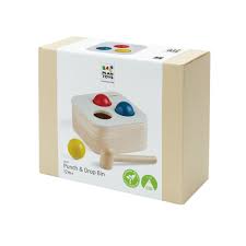 PlanToys - Punch & Drop Bin-Panda Kids and Baby