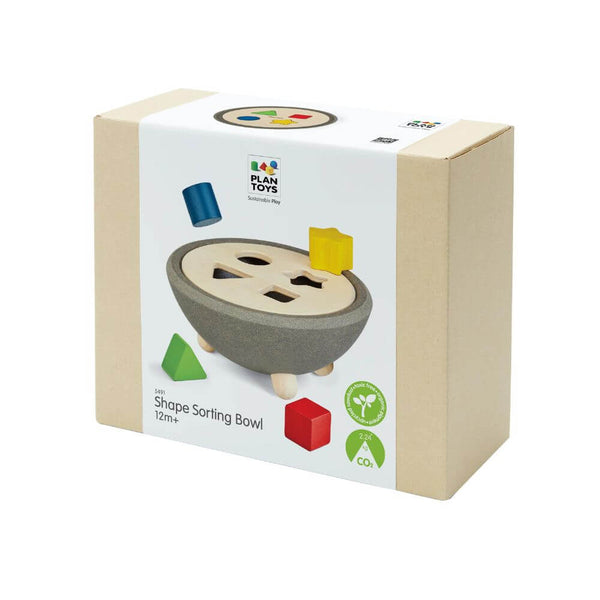 PlanToys - Shape Sorting Bowl-Panda Kids and Baby