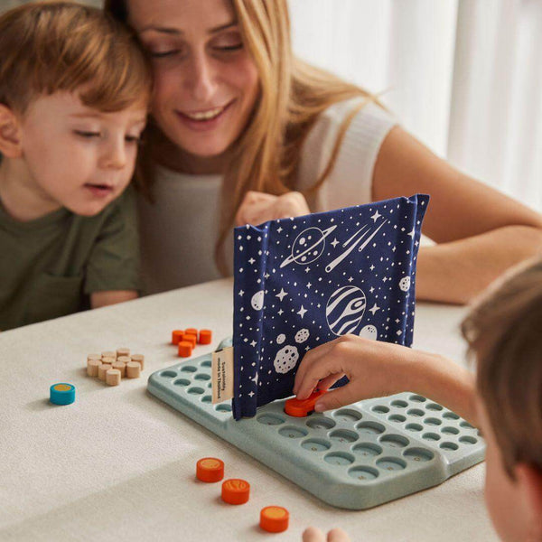 PlanToys - Wooden Board Game Guess My Planet-Panda Kids and Baby