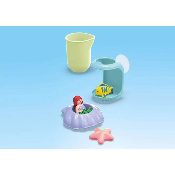 Playmobil - 1.2.3 & Disney: Ariel's Shell Shower-Panda Kids and Baby
