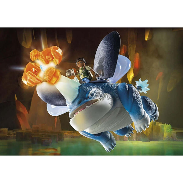 Playmobil - Dragons: The Nine Realms - Plowhorn & D'Ange-Panda Kids and Baby