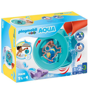 Playmobil - Water Wheel with Baby Shark-Panda Kids and Baby