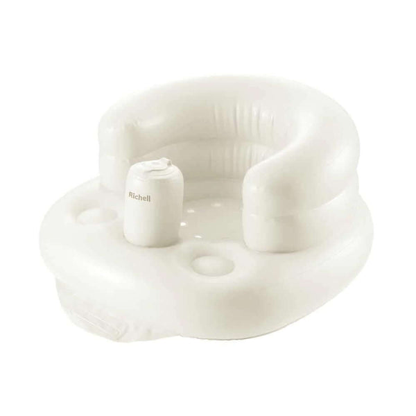 Richell - Inflatable Soft Chair - White - Suitable for 7m+-Panda Kids and Baby