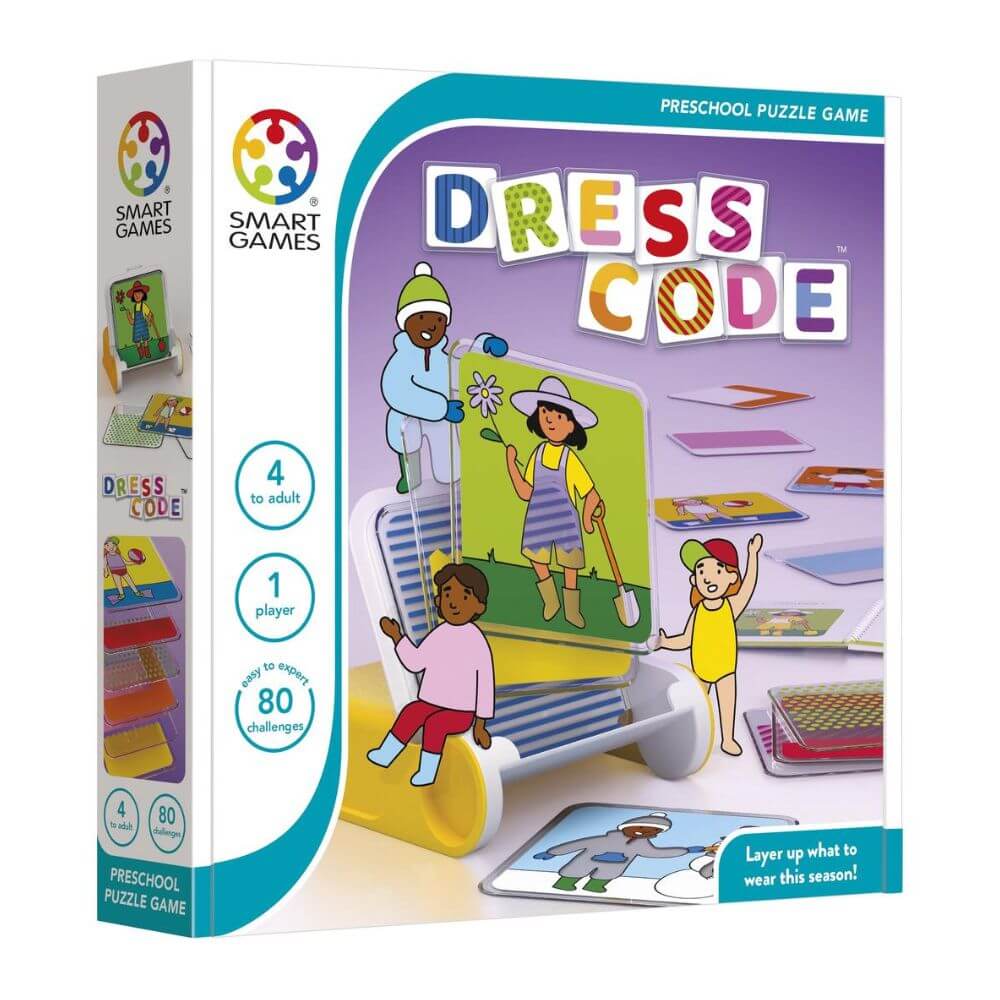 SMART GAMES - Dress Code: Fun Puzzle for Toddlers – Panda Kids and Baby