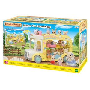 Sylvanian Families - Rainbow Fun Nursery Bus-Panda Kids and Baby